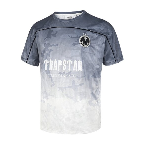 Trapstar Grey Gradient Print Sport T Shirt - Picture 1 of 5